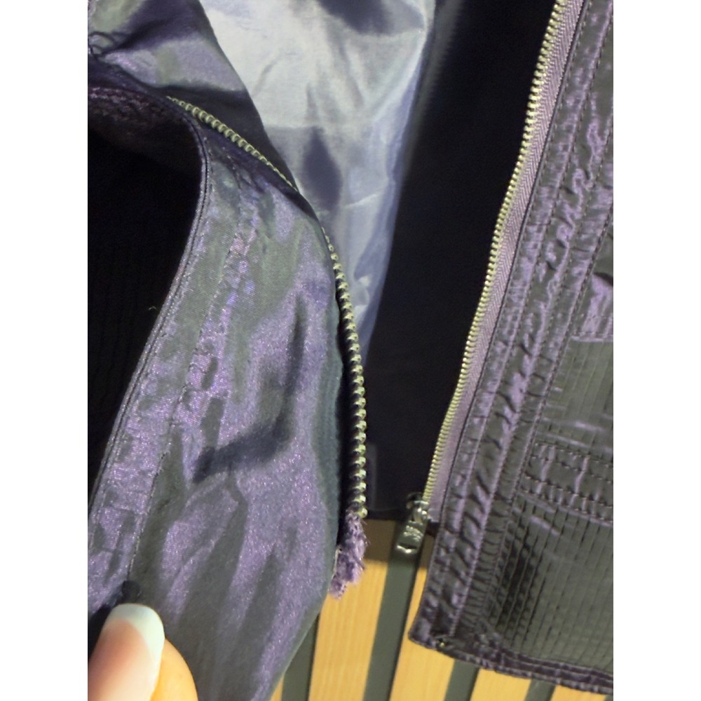 Burberry London Metallic Purple Nylon Trench Coat Jacket Made in Italy Size 6 - Picture 11 of 16
